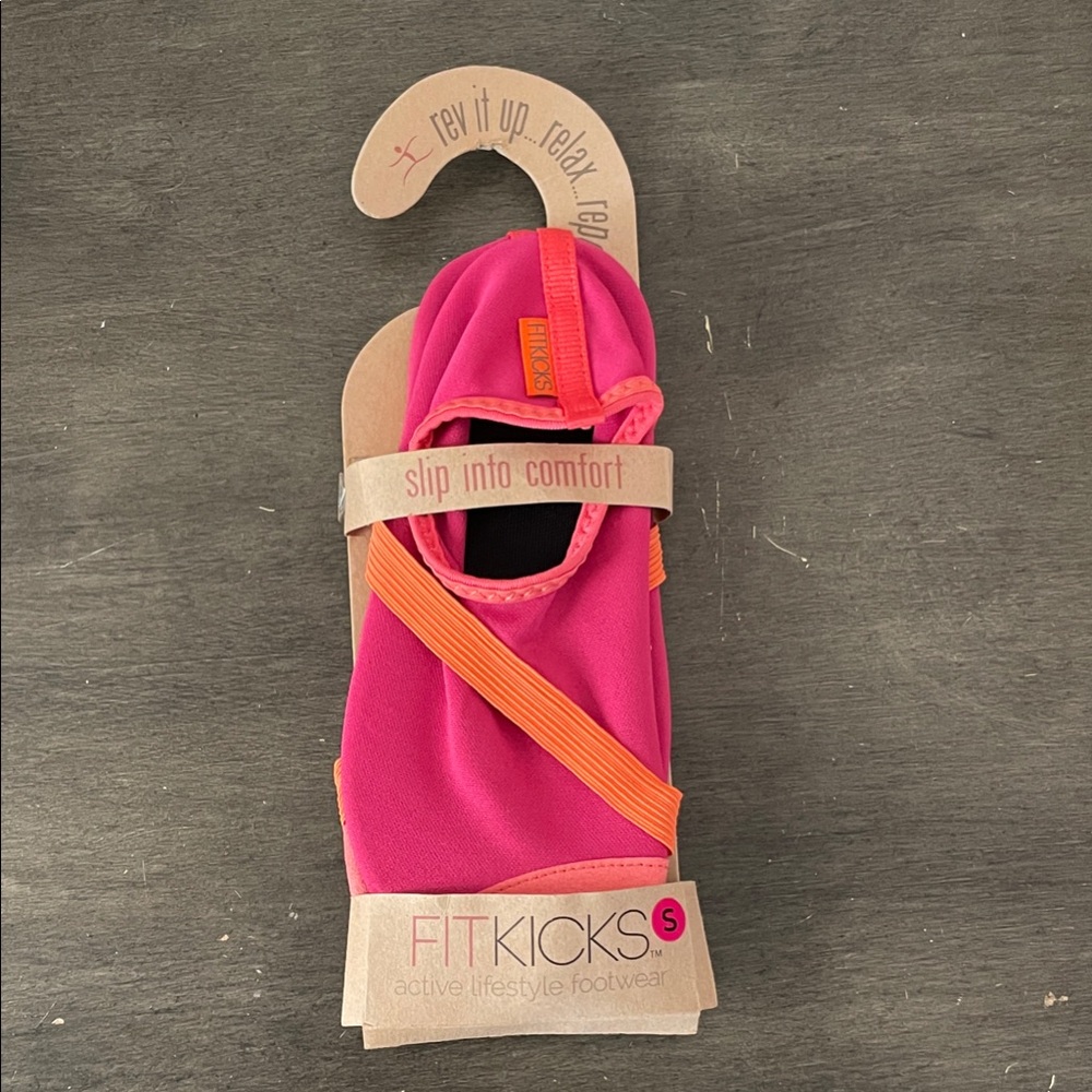 FitKicks adults Pink and Orange Active Socks